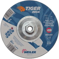 Weiler Tiger combo wheels for aluminum