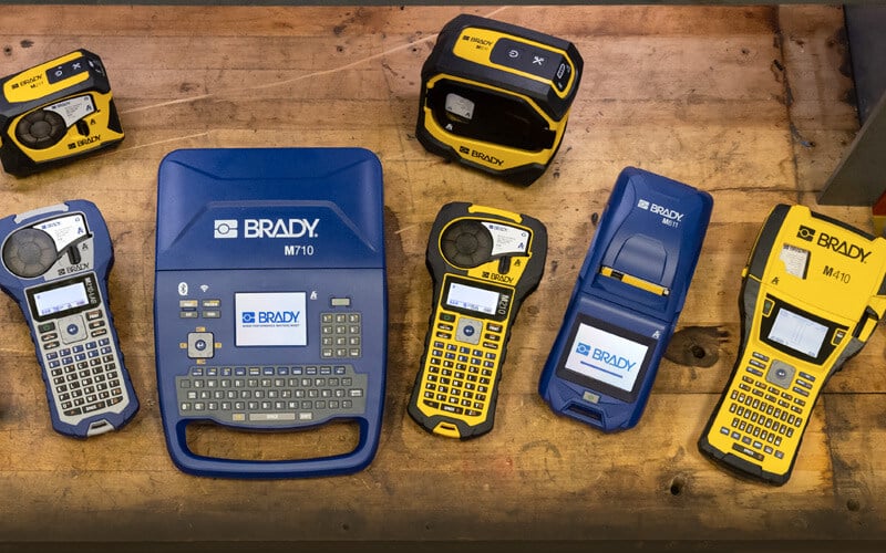 a wide range of Brady label printers