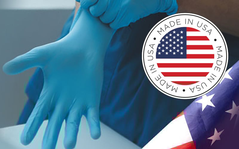 Blue Chip USA Made Nitrile Gloves